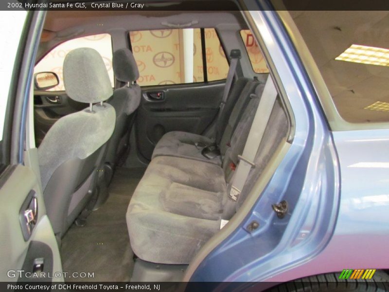 Crystal Blue / Gray 2002 Hyundai Santa Fe GLS