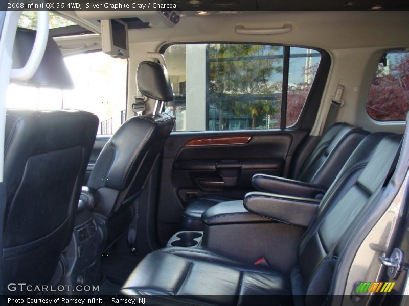 Silver Graphite Gray / Charcoal 2008 Infiniti QX 56 4WD