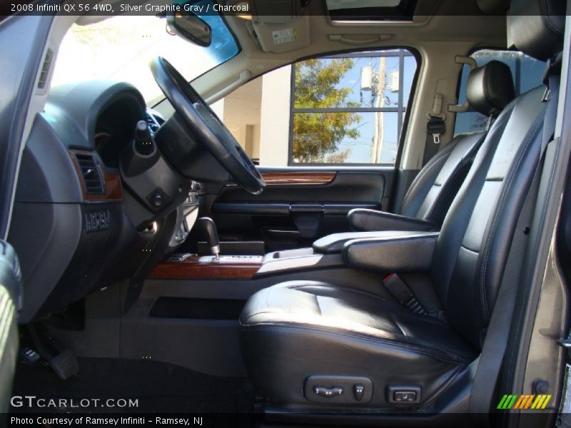 Silver Graphite Gray / Charcoal 2008 Infiniti QX 56 4WD