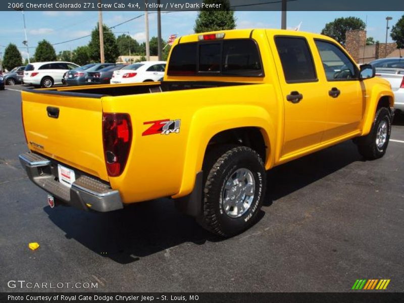 Yellow / Very Dark Pewter 2006 Chevrolet Colorado Z71 Crew Cab 4x4