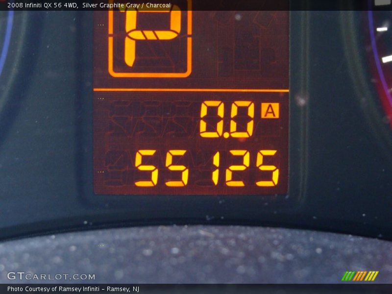 Silver Graphite Gray / Charcoal 2008 Infiniti QX 56 4WD