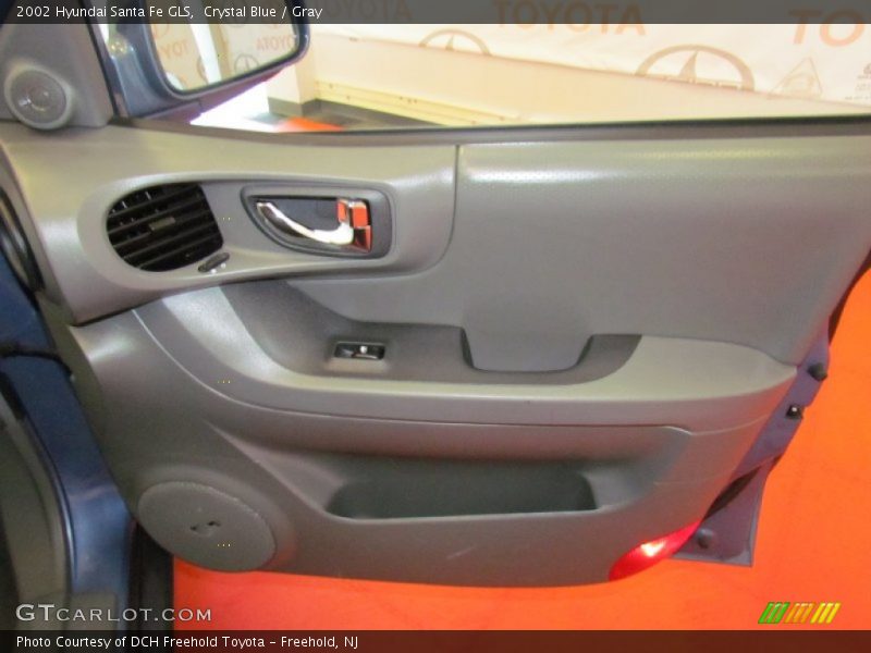 Crystal Blue / Gray 2002 Hyundai Santa Fe GLS