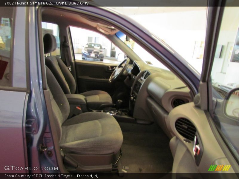 Crystal Blue / Gray 2002 Hyundai Santa Fe GLS