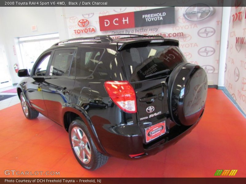 Black / Dark Charcoal 2008 Toyota RAV4 Sport V6 4WD
