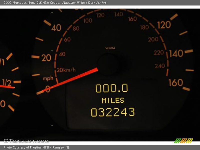 Alabaster White / Dark Ash/Ash 2002 Mercedes-Benz CLK 430 Coupe