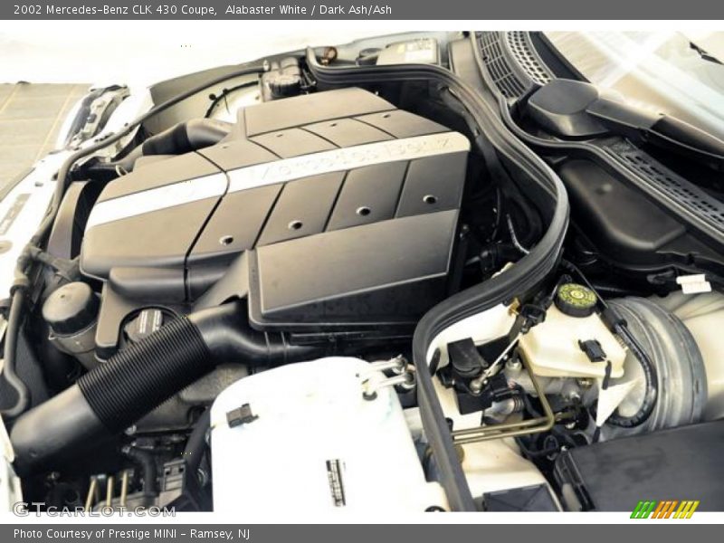 Alabaster White / Dark Ash/Ash 2002 Mercedes-Benz CLK 430 Coupe