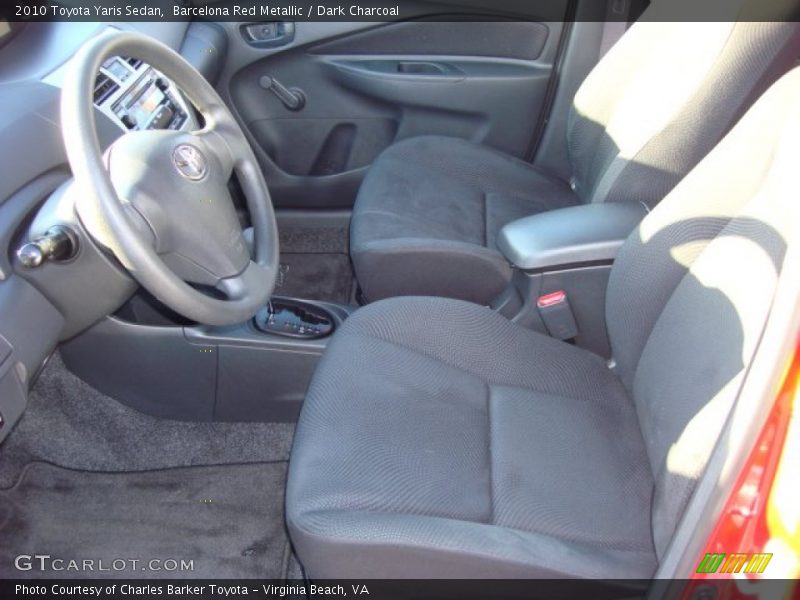 Barcelona Red Metallic / Dark Charcoal 2010 Toyota Yaris Sedan