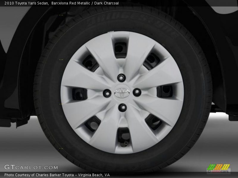 Barcelona Red Metallic / Dark Charcoal 2010 Toyota Yaris Sedan