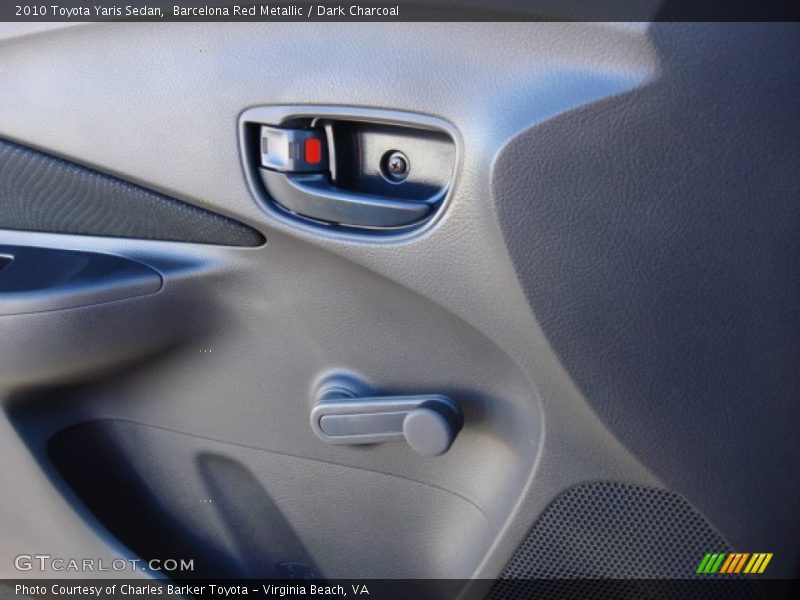 Barcelona Red Metallic / Dark Charcoal 2010 Toyota Yaris Sedan