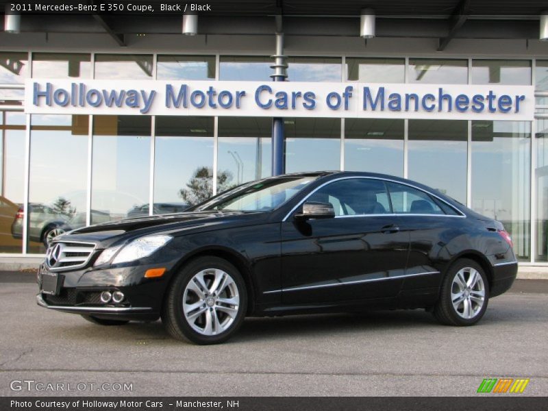 Black / Black 2011 Mercedes-Benz E 350 Coupe
