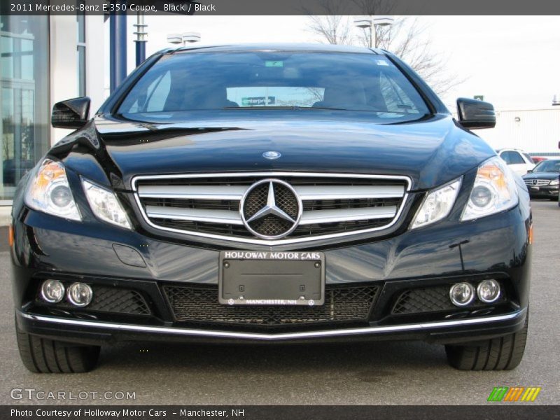 Black / Black 2011 Mercedes-Benz E 350 Coupe