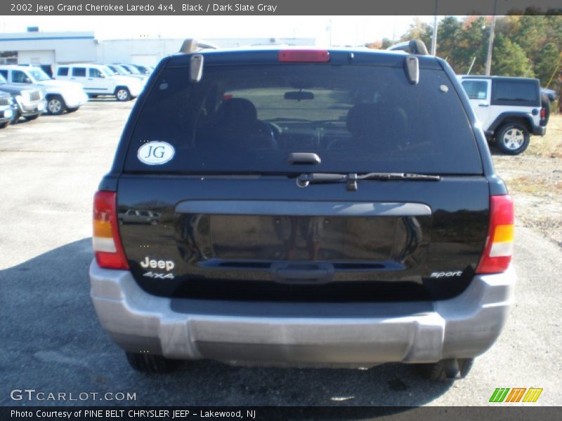 Black / Dark Slate Gray 2002 Jeep Grand Cherokee Laredo 4x4