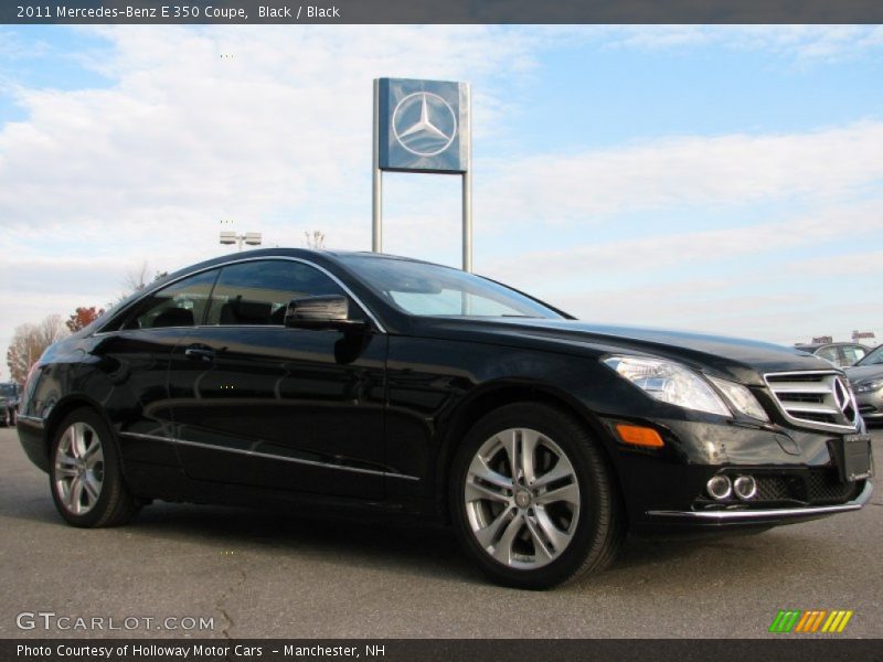 Black / Black 2011 Mercedes-Benz E 350 Coupe