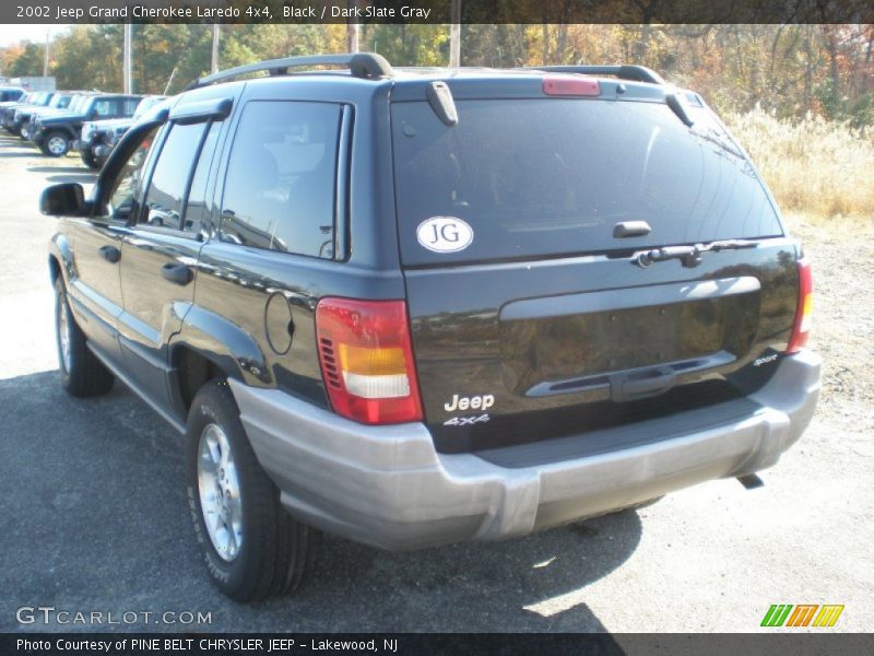 Black / Dark Slate Gray 2002 Jeep Grand Cherokee Laredo 4x4