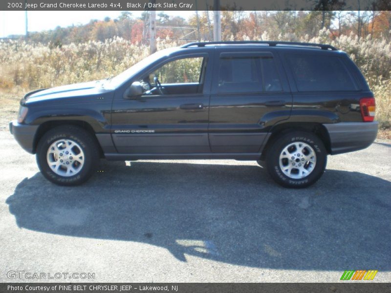 Black / Dark Slate Gray 2002 Jeep Grand Cherokee Laredo 4x4