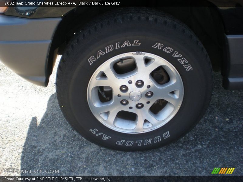 Black / Dark Slate Gray 2002 Jeep Grand Cherokee Laredo 4x4