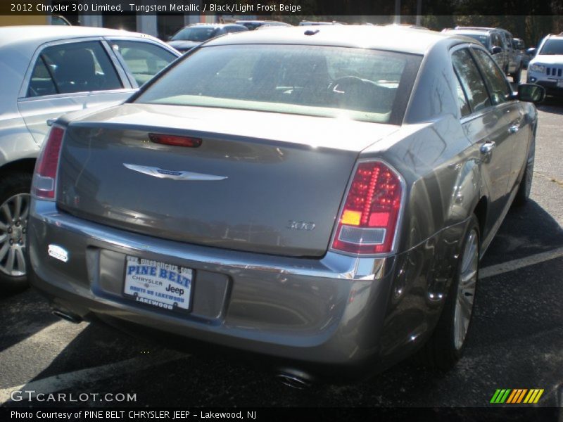 Tungsten Metallic / Black/Light Frost Beige 2012 Chrysler 300 Limited