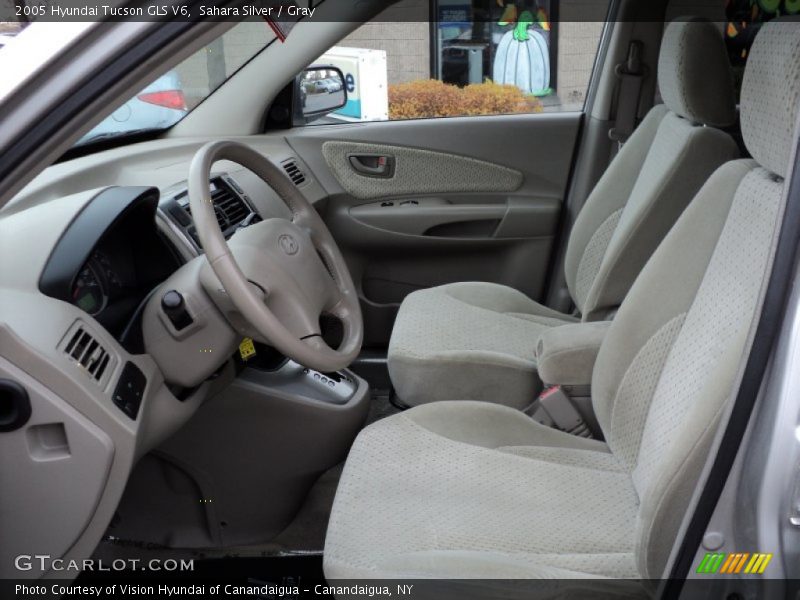 Sahara Silver / Gray 2005 Hyundai Tucson GLS V6
