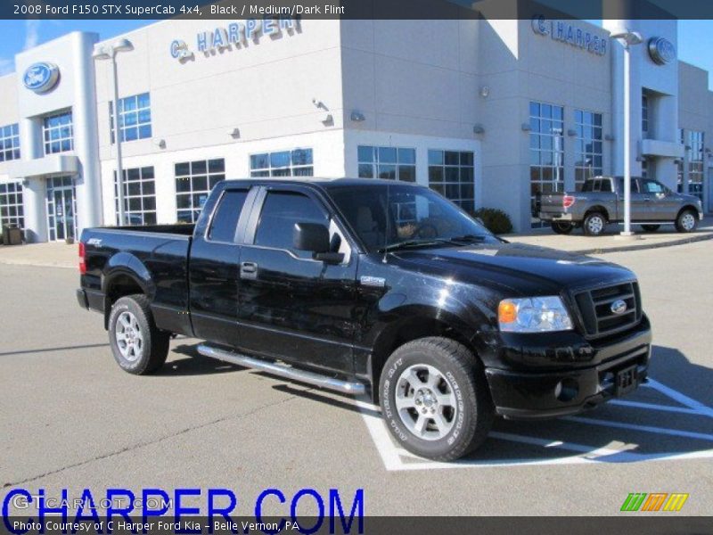 Black / Medium/Dark Flint 2008 Ford F150 STX SuperCab 4x4