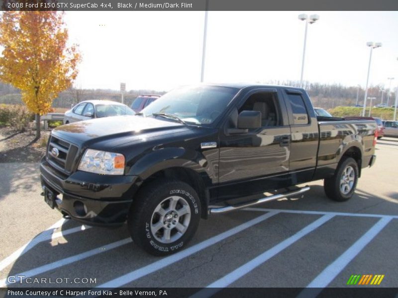 Black / Medium/Dark Flint 2008 Ford F150 STX SuperCab 4x4