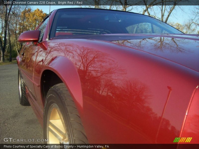 Bright Red / Red 1986 Chevrolet Camaro Z28 Coupe