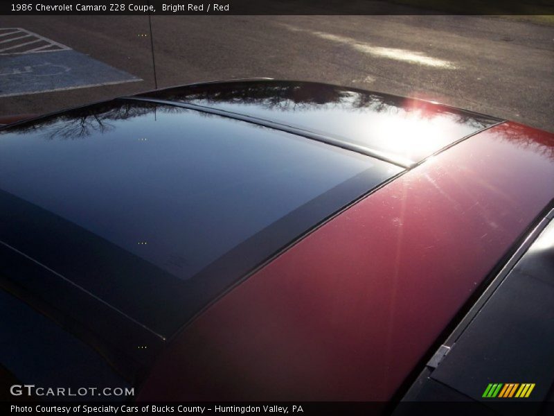 Bright Red / Red 1986 Chevrolet Camaro Z28 Coupe