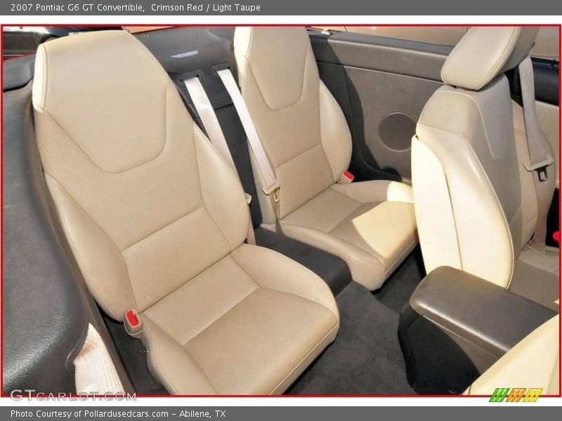 Crimson Red / Light Taupe 2007 Pontiac G6 GT Convertible