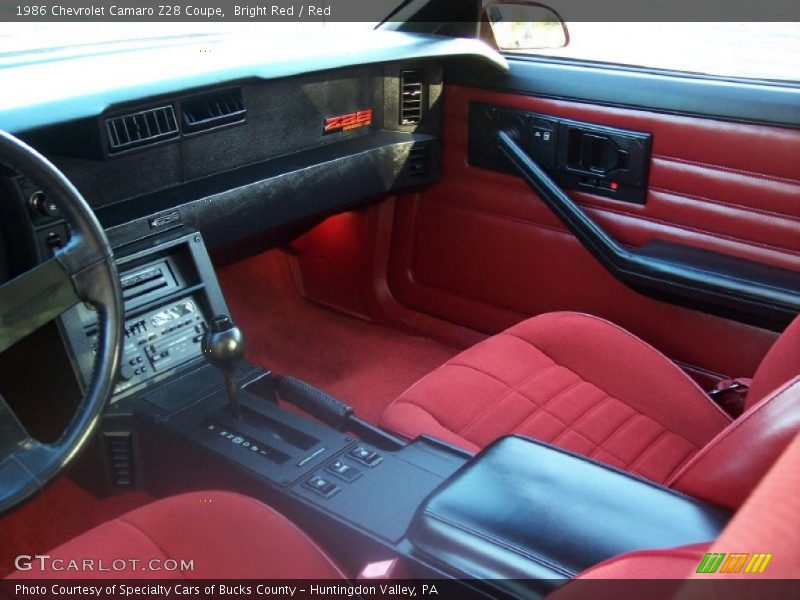  1986 Camaro Z28 Coupe Red Interior