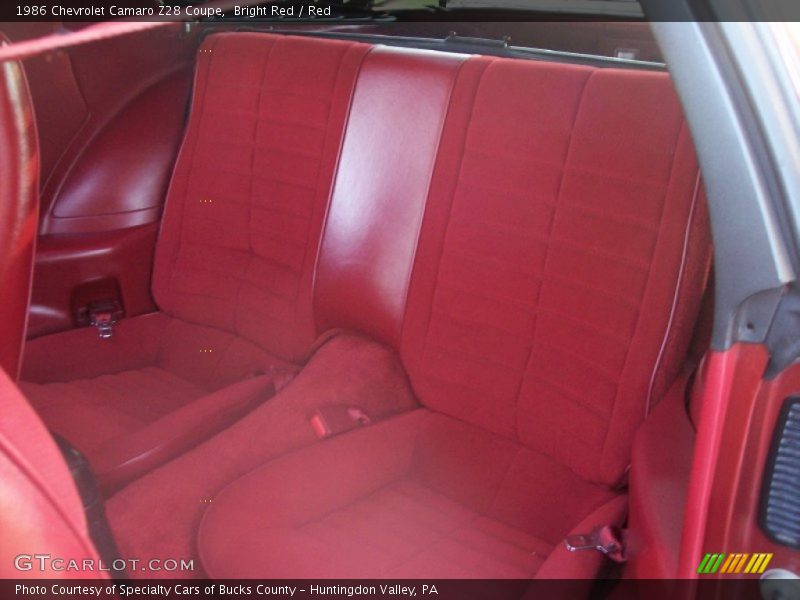 Bright Red / Red 1986 Chevrolet Camaro Z28 Coupe