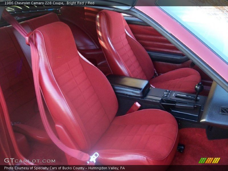  1986 Camaro Z28 Coupe Red Interior
