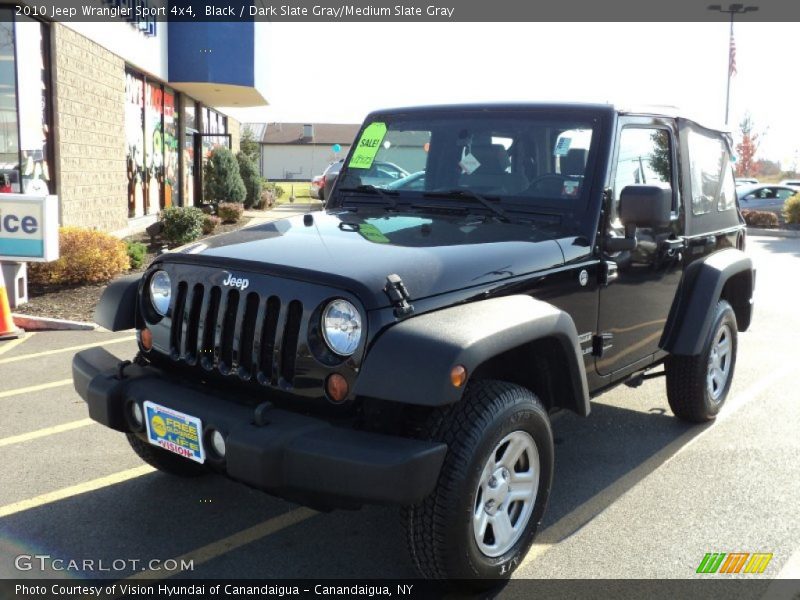 Black / Dark Slate Gray/Medium Slate Gray 2010 Jeep Wrangler Sport 4x4