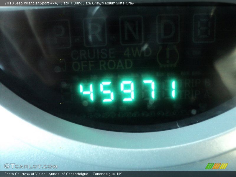 Black / Dark Slate Gray/Medium Slate Gray 2010 Jeep Wrangler Sport 4x4