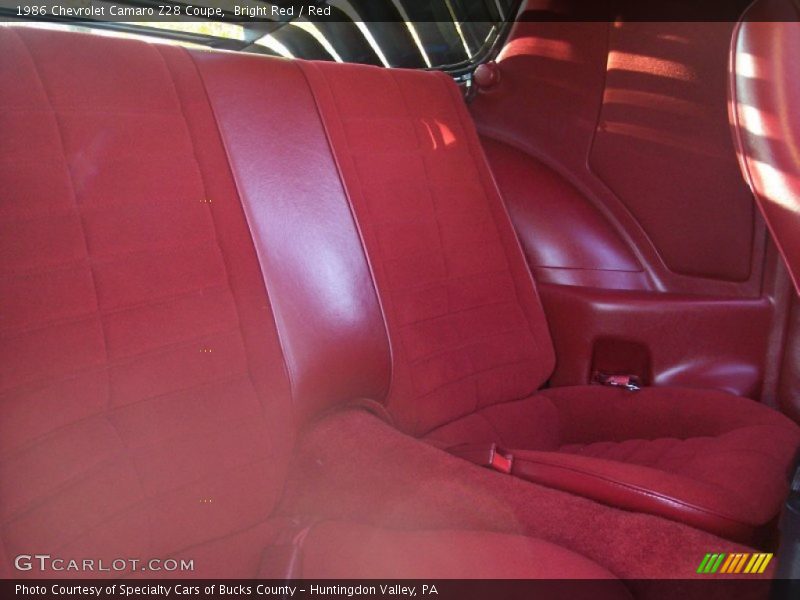 Bright Red / Red 1986 Chevrolet Camaro Z28 Coupe