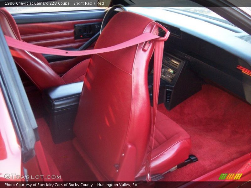  1986 Camaro Z28 Coupe Red Interior