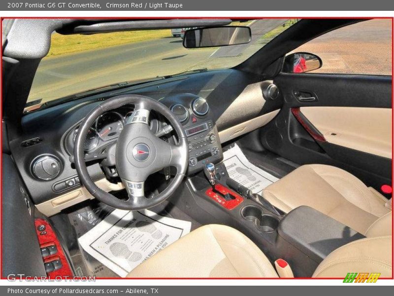 Crimson Red / Light Taupe 2007 Pontiac G6 GT Convertible