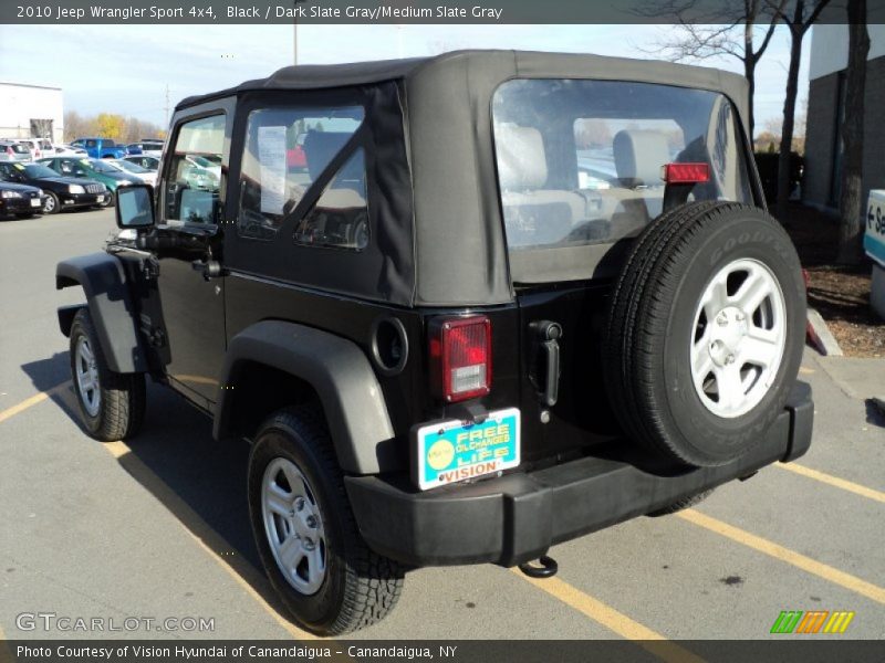 Black / Dark Slate Gray/Medium Slate Gray 2010 Jeep Wrangler Sport 4x4
