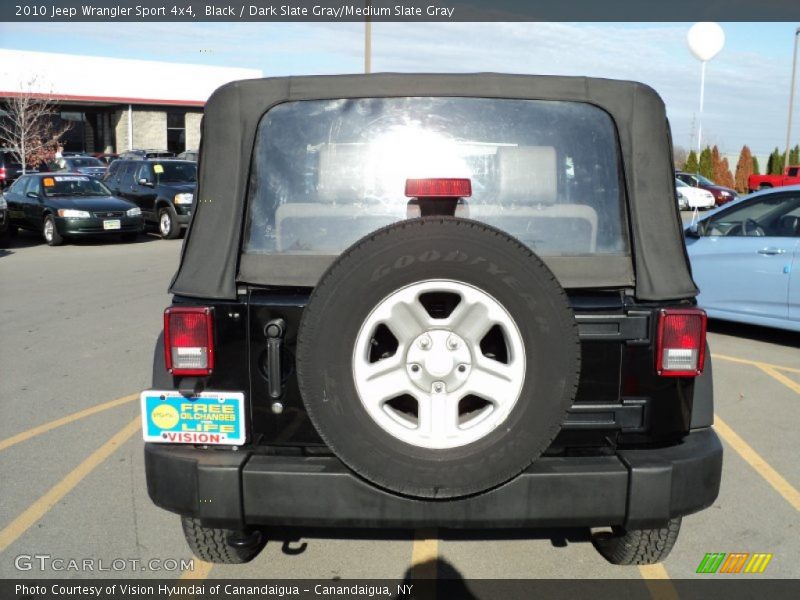 Black / Dark Slate Gray/Medium Slate Gray 2010 Jeep Wrangler Sport 4x4