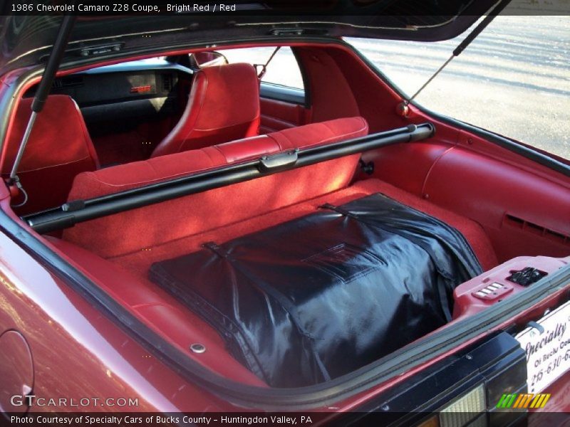  1986 Camaro Z28 Coupe Trunk
