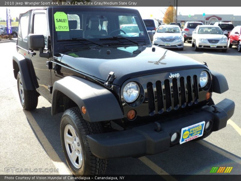 Black / Dark Slate Gray/Medium Slate Gray 2010 Jeep Wrangler Sport 4x4