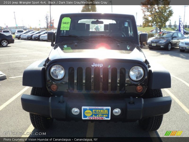 Black / Dark Slate Gray/Medium Slate Gray 2010 Jeep Wrangler Sport 4x4