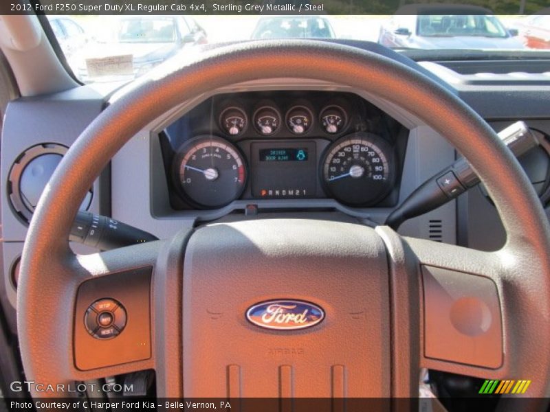 Sterling Grey Metallic / Steel 2012 Ford F250 Super Duty XL Regular Cab 4x4