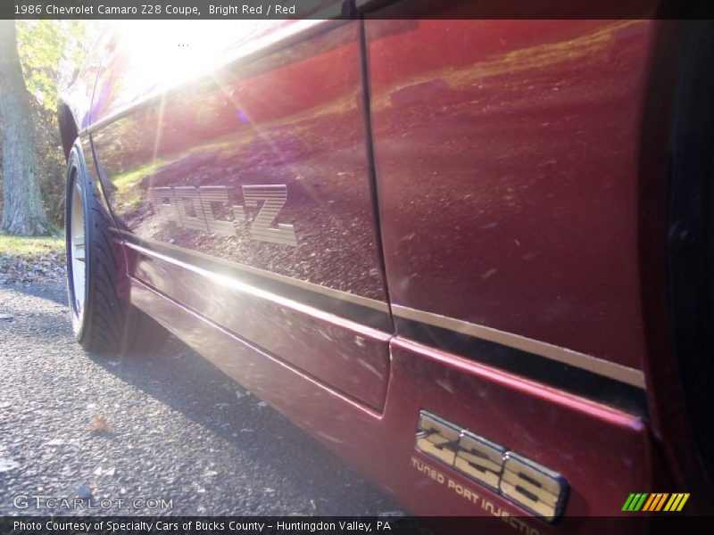 Bright Red / Red 1986 Chevrolet Camaro Z28 Coupe