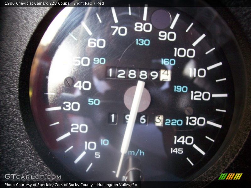Bright Red / Red 1986 Chevrolet Camaro Z28 Coupe