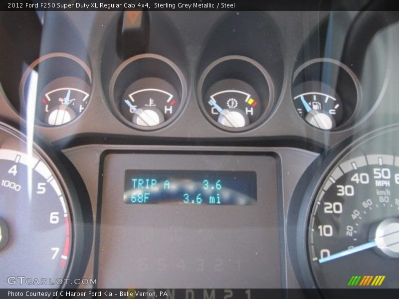 Sterling Grey Metallic / Steel 2012 Ford F250 Super Duty XL Regular Cab 4x4