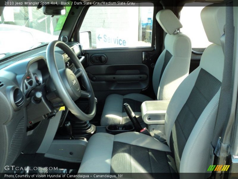 Black / Dark Slate Gray/Medium Slate Gray 2010 Jeep Wrangler Sport 4x4