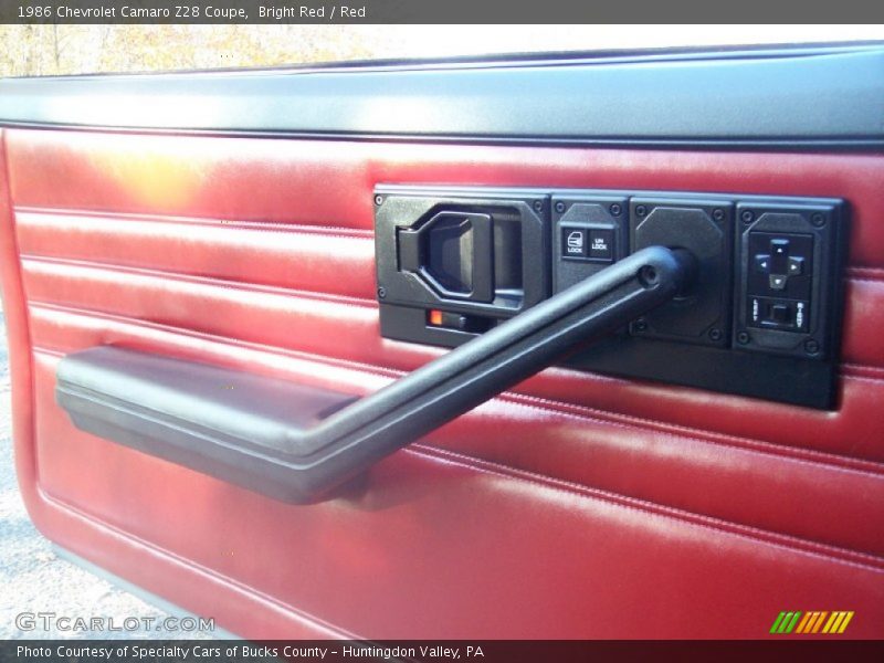 Controls of 1986 Camaro Z28 Coupe