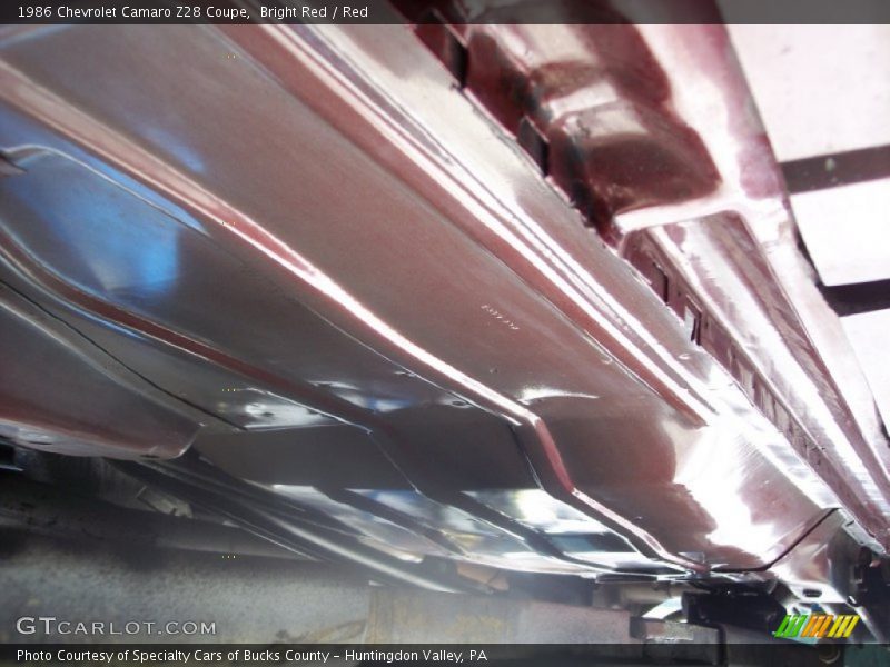 Undercarriage of 1986 Camaro Z28 Coupe