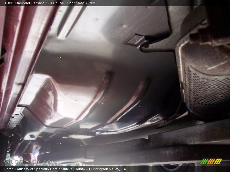 Undercarriage of 1986 Camaro Z28 Coupe