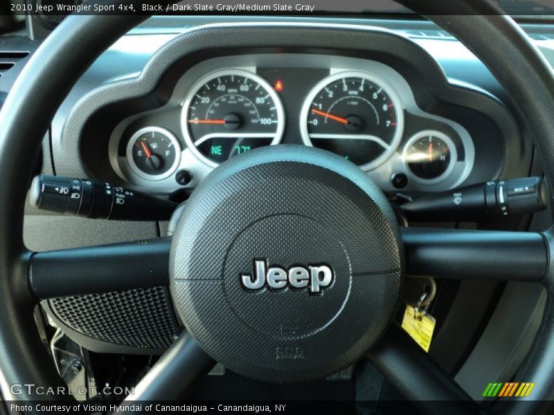 Black / Dark Slate Gray/Medium Slate Gray 2010 Jeep Wrangler Sport 4x4