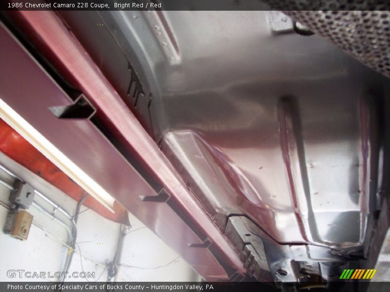 Undercarriage of 1986 Camaro Z28 Coupe